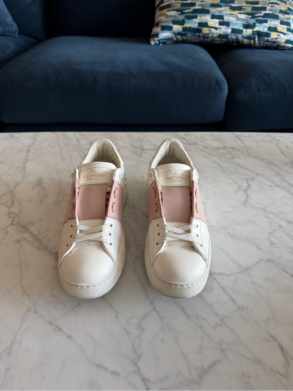 Nib Valentino rockstud pink sneakers - Picture 4 of 6